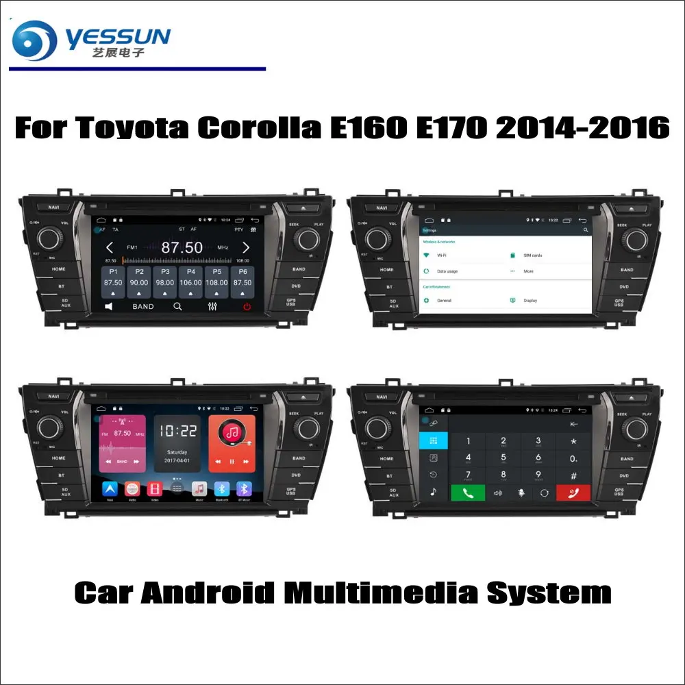 For Toyota Corolla E160 E170 2014-2016 Car Radio CD DVD Player GPS Navigation Android System HD 7" Screen Multimedia
For Toyota Corolla E160 E170 2014-2016 Car Radio CD DVD Player GPS Navigation Android System HD 7" Screen Multimedia