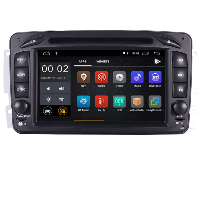 В наличии 7 "Android 10 автомобильный DVD плеер для Mercedes Benz CLK W209 W203 W463 W208 Wifi 3G GPS Bluetooth