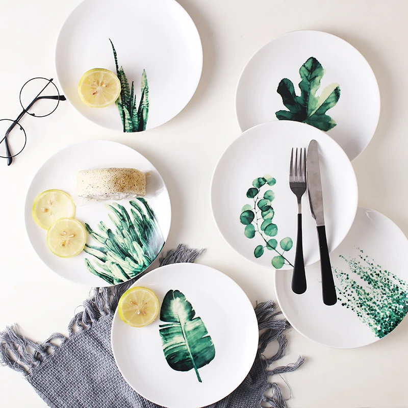 8 or 10 inch green plants porcelain Dinner Plate tableware dinner set green plants ceramic dessert plate dinnerware cake plate
8 or 10 inch green plants porcelain Dinner Plate tableware dinner set green plants ceramic dessert plate dinnerware cake plate