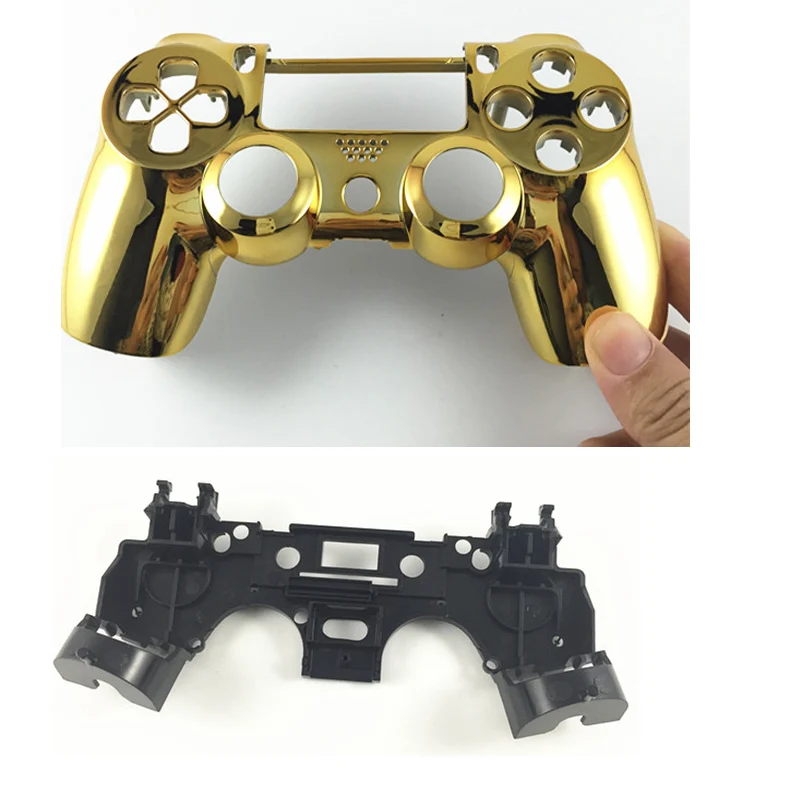 Golden Plating faceplate shell Front Housing shell+R1 L1 Key Holder Internal Support Stand Frame for PS4 Controller DualShock 4
Golden Plating faceplate shell Front Housing shell+R1 L1 Key Holder Internal Support Stand Frame for PS4 Controller DualShock 4