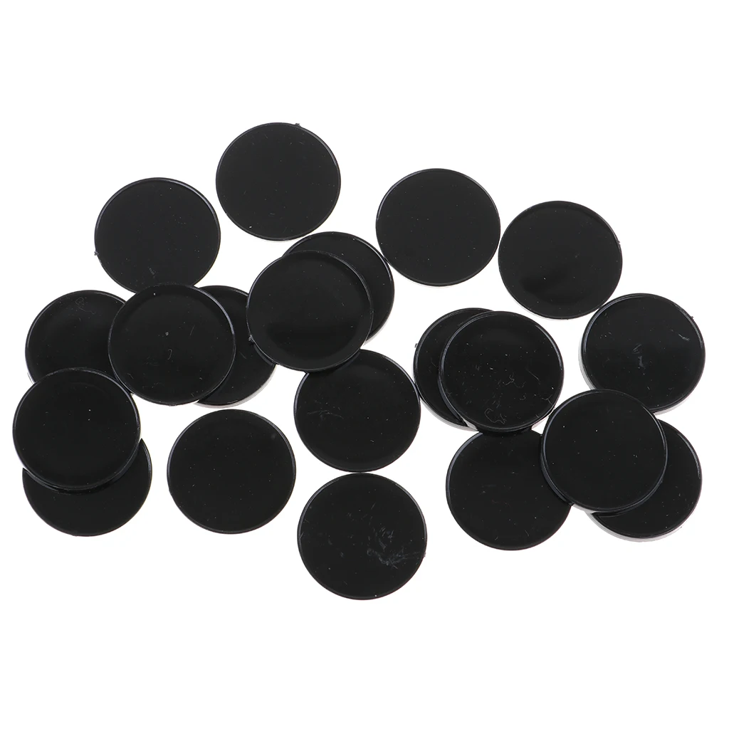 20pcs Plastic Round Base 22mm Miniature Display Stand RPG Wargames Accessory