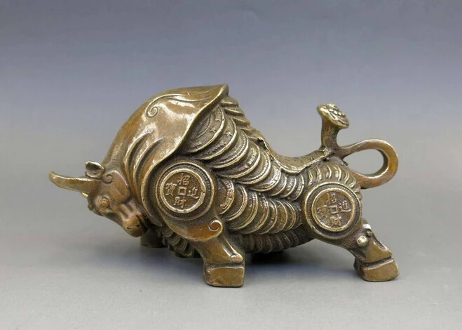 wholesale factory China Feng Shui brass copper Felicitous wish of making money ox cattle Statue
wholesale factory China Feng Shui brass copper Felicitous wish of making money ox cattle Statue