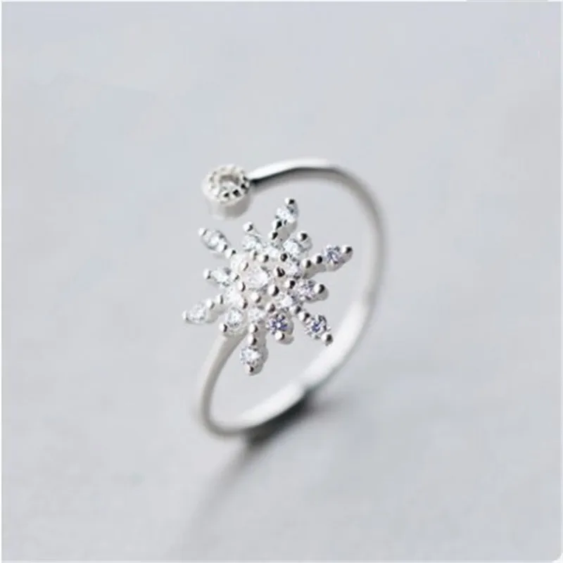 925 sterling silver Opening a finger ring Melting snow Set auger Women fashion jewelry ring wholesale
925 sterling silver Opening a finger ring Melting snow Set auger Women fashion jewelry ring wholesale