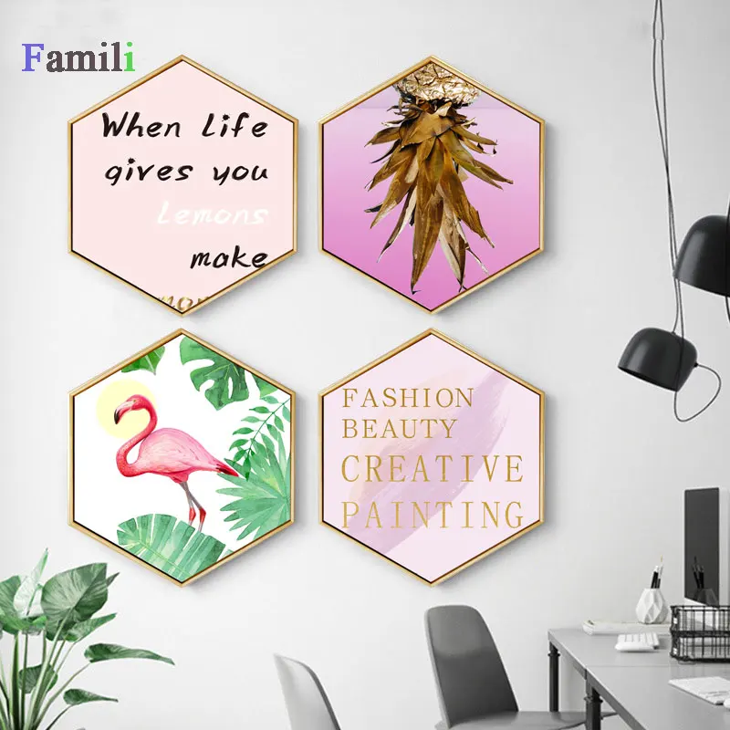 Nordic Hexagon Green Plant Canvas Painting HD Rose Wall Pictures For Living Room Fashion Home Decor Poster Wall Art
Nordic Hexagon Green Plant Canvas Painting HD Rose Wall Pictures For Living Room Fashion Home Decor Poster Wall Art