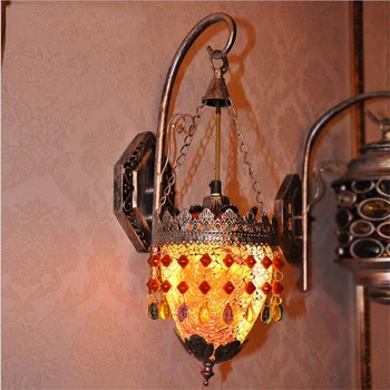 Bohemian Style Romance Crystal Wall lamp Retro Cafe Light Glass Bar Light Hall Club E27 Bed Lights Free Shipping
Bohemian Style Romance Crystal Wall lamp Retro Cafe Light Glass Bar Light Hall Club E27 Bed Lights Free Shipping
