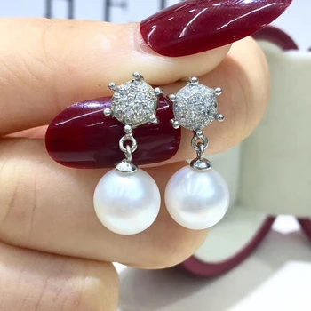 Trendy 925 Sterling Silver Pearl Earrings Findings Stud Earrings Settings Mountings Parts Mounts for Wedding Gift Bridal Women
Trendy 925 Sterling Silver Pearl Earrings Findings Stud Earrings Settings Mountings Parts Mounts for Wedding Gift Bridal Women
