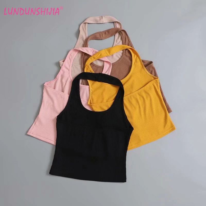 LUNDUNSHIJIA 2019 Summer Fashion Sexy Slim Women's Hang Neck Vest Casual Halter Top Halter Vest Femme Clubwear Tank Tops
LUNDUNSHIJIA 2019 Summer Fashion Sexy Slim Women's Hang Neck Vest Casual Halter Top Halter Vest Femme Clubwear Tank Tops