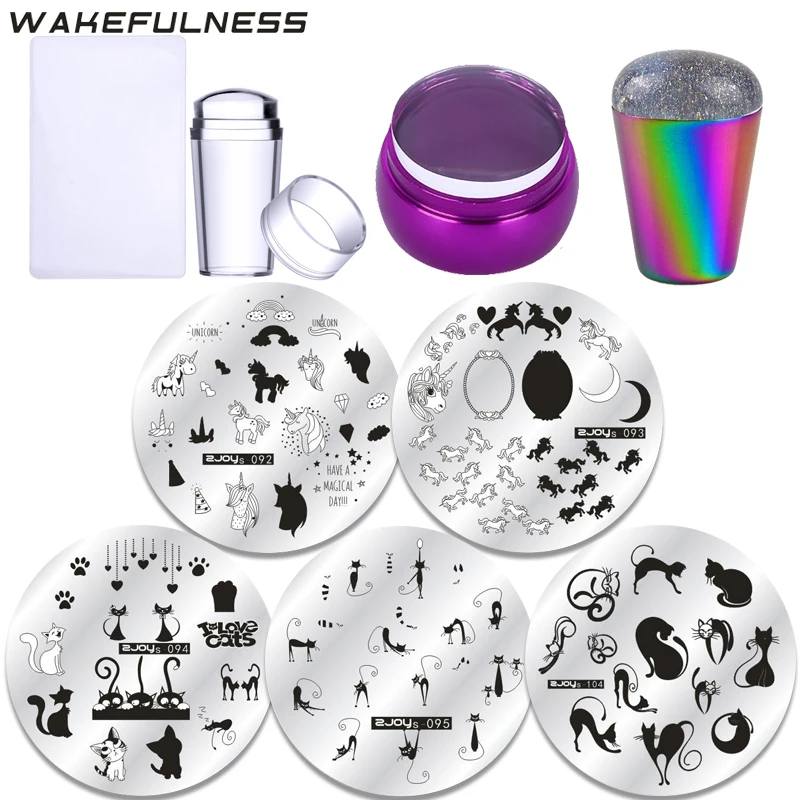 WAKEFULNESS Nail Art Stamping Plates Set Template Tools Clear Silicone Stamper Scraper Kits Manicure Nail Stamp Plate
WAKEFULNESS Nail Art Stamping Plates Set Template Tools Clear Silicone Stamper Scraper Kits Manicure Nail Stamp Plate