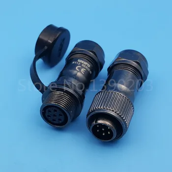 1Set 7Pin ST12 Metal Waterproof IP67 Cable Butt Circular Aviation Connector 5A/125V 
1Set 7Pin ST12 Metal Waterproof IP67 Cable Butt Circular Aviation Connector 5A/125V