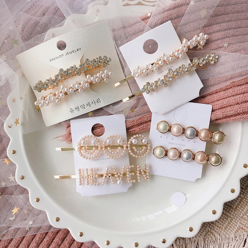 Korean Fashion Inlay Zircon Crystal Pearl Hair Clips for Women Charm Letter Spring Hairgrip Graceful Hairpins Headwear Barrettes
Korean Fashion Inlay Zircon Crystal Pearl Hair Clips for Women Charm Letter Spring Hairgrip Graceful Hairpins Headwear Barrettes