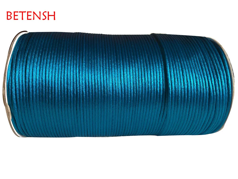 2.5mm Peacock Blue Rattail Satin Nylon Cord- 250M/Roll Jewelry Findings Accessories Macrame Rope Bracelet Beading Cord
2.5mm Peacock Blue Rattail Satin Nylon Cord- 250M/Roll Jewelry Findings Accessories Macrame Rope Bracelet Beading Cord