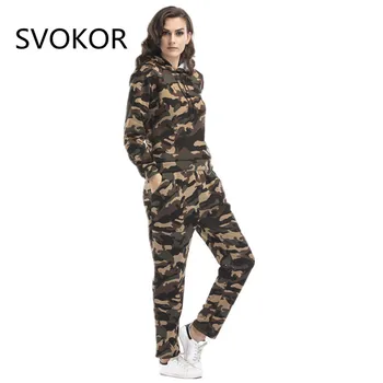 SVOKOR Autumn Women set 2 Piece Set Women Plus Size Fitness Camouflage Military Set Slim Workout Long Women Joggers Suit Set
SVOKOR Autumn Women set 2 Piece Set Women Plus Size Fitness Camouflage Military Set Slim Workout Long Women Joggers Suit Set