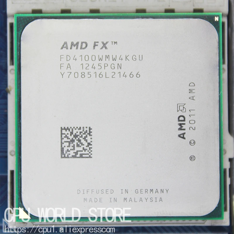 Четырехъядерный процессор AMD FX 4100 AM3 + /8 Мб/95 Вт серия рабочие детали для работы с