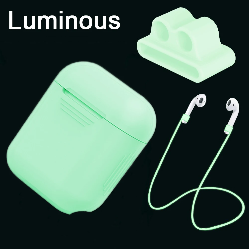 Luminous silicone cover case for Apple Airpods accessories i9s i10 i11 i13 i19 TWS hook holder rope Air Pods 360 protection
Luminous silicone cover case for Apple Airpods accessories i9s i10 i11 i13 i19 TWS hook holder rope Air Pods 360 protection