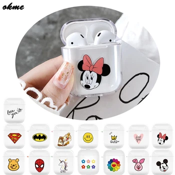 Bags for Air Pods Mickey Minnie Mouse Dale Chip Pooh Bear Piglet Cartoon PC Clear Case for Airpods Wireless Bluretooth Earphone
Bags for Air Pods Mickey Minnie Mouse Dale Chip Pooh Bear Piglet Cartoon PC Clear Case for Airpods Wireless Bluretooth Earphone