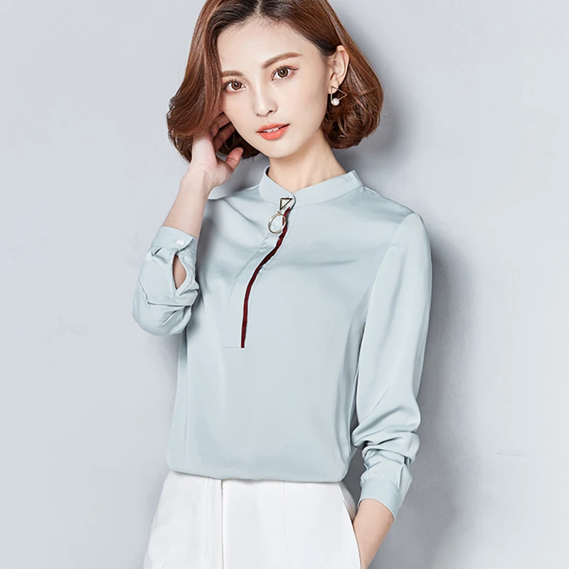 New 2019 Chiffon blouses Women shirt Fashion Casual Long-sleeved chiffon shirt Elegant Office Solid color lady blusas plus size
New 2019 Chiffon blouses Women shirt Fashion Casual Long-sleeved chiffon shirt Elegant Office Solid color lady blusas plus size