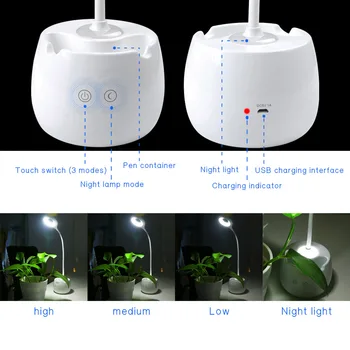 New 2 in 1 Multifunction LED Lighting Adjustable Touch LED Desk Light Table Lamp Nightlight Reading book Light Pen Holder
New 2 in 1 Multifunction LED Lighting Adjustable Touch LED Desk Light Table Lamp Nightlight Reading book Light Pen Holder