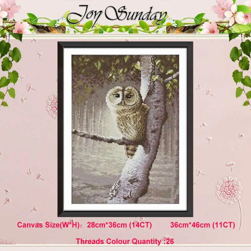 Owl bird painting counted 11CT 14CT Animals Cross Stitch Set DIY DMC Chinese Cross-stitch Kit Embroidery Needlework Home Decor
Owl bird painting counted 11CT 14CT Animals Cross Stitch Set DIY DMC Chinese Cross-stitch Kit Embroidery Needlework Home Decor