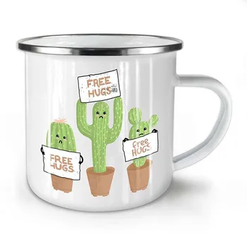 Stainless Steel Camping Coffee Mug Free Hugs Cactus Enamel Birthday Christmas Outdoors Metal Enamel Campfire Cup
Stainless Steel Camping Coffee Mug Free Hugs Cactus Enamel Birthday Christmas Outdoors Metal Enamel Campfire Cup