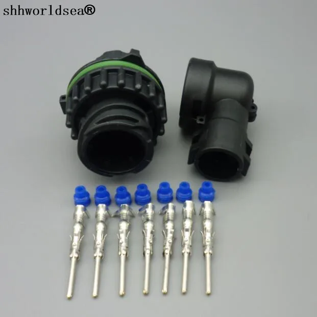 shhworldsea 4sets 7 Pin 1718230-1 male Auto Sensor plug Car oil exploration railway Waterproof connector IP67/69 temp resistance |
