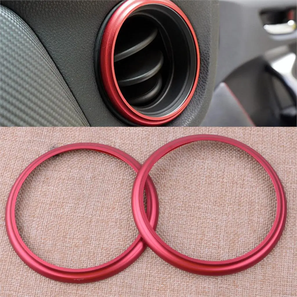 CITALL 2pcs Car Inner Red Dashboard AC Air Vent Outlet Ring Cover Trim Circle Fit For Toyota 86 GT86 Scion FR-S 2012- 2017 2018
CITALL 2pcs Car Inner Red Dashboard AC Air Vent Outlet Ring Cover Trim Circle Fit For Toyota 86 GT86 Scion FR-S 2012- 2017 2018