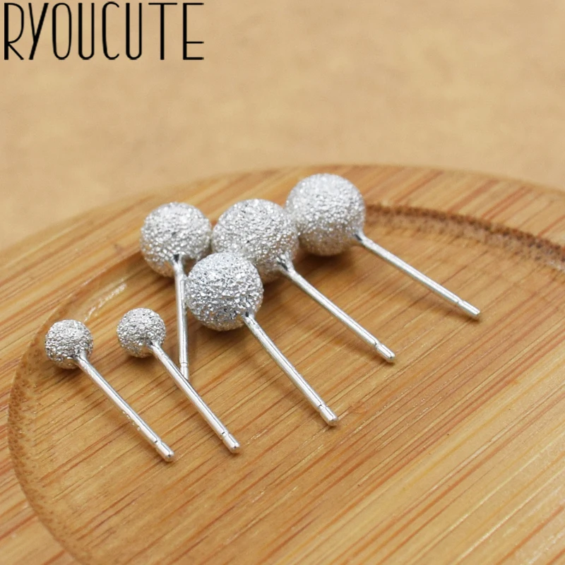 925 sterling silver stud earrings small beads matte brushed sterling silver earrings wholesale silver jewelry
925 sterling silver stud earrings small beads matte brushed sterling silver earrings wholesale silver jewelry