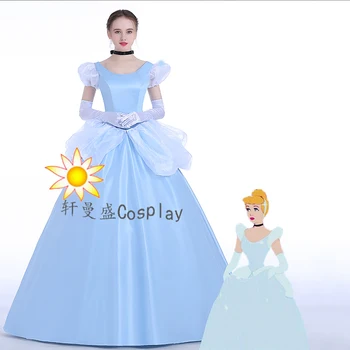 Classic Character Cinderella Princess Dress Cosplay Costume Christmas Costume include Bustle
Classic Character Cinderella Princess Dress Cosplay Costume Christmas Costume include Bustle