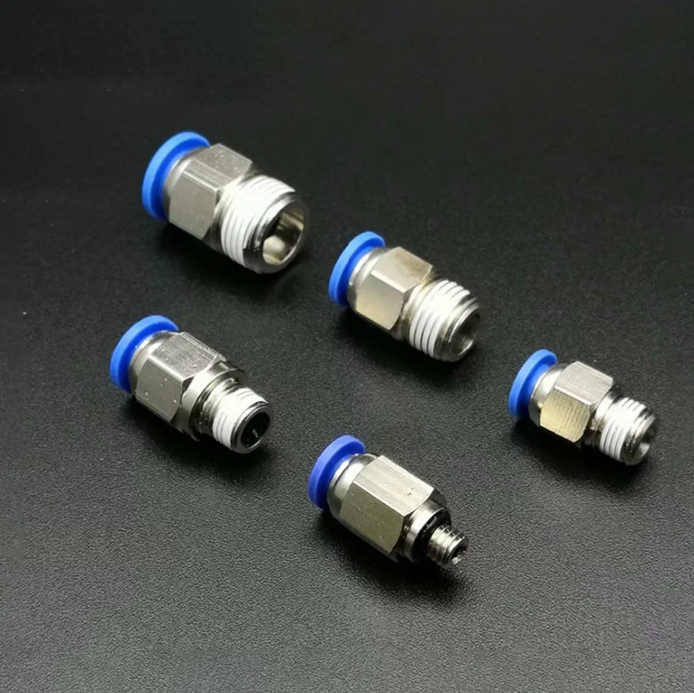 M5 M6 1/8" 1/4" 3/8" 1/2" BSPT Male x Fit 4/6/8/10/12mm OD Tube Pneumatic Air Fittings Push In Fit Connector
M5 M6 1/8" 1/4" 3/8" 1/2" BSPT Male x Fit 4/6/8/10/12mm OD Tube Pneumatic Air Fittings Push In Fit Connector