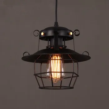Retro industrial wind bar cafe American creative pendant light iron personalized birdcage explosion single head lamp ya72915
Retro industrial wind bar cafe American creative pendant light iron personalized birdcage explosion single head lamp ya72915