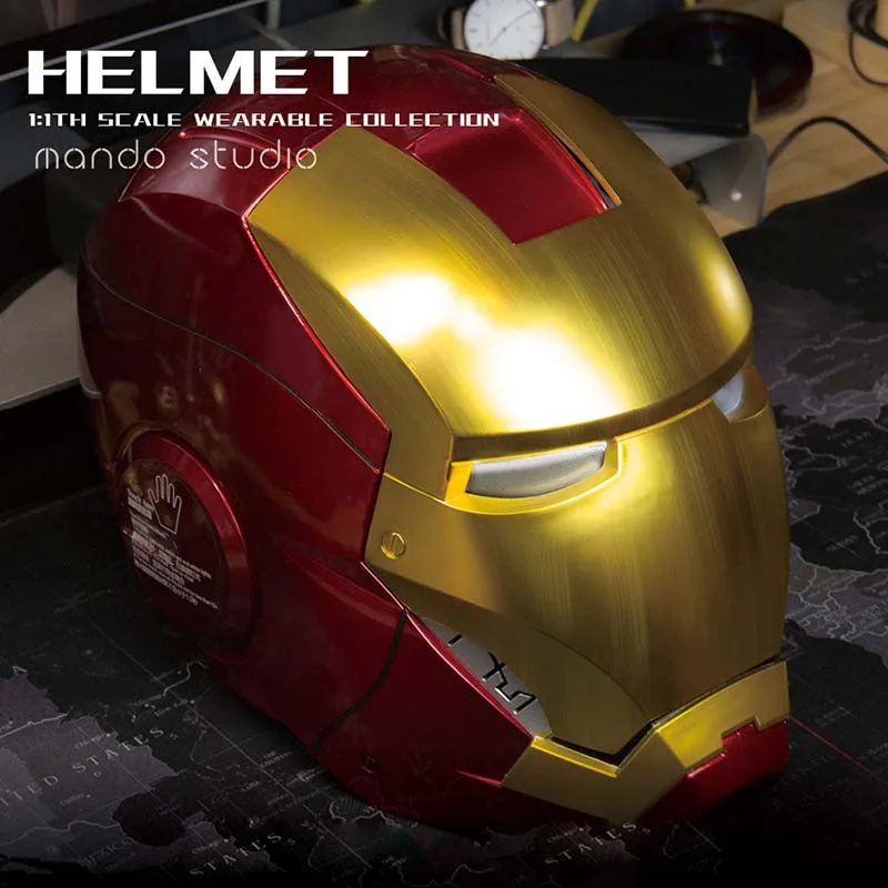 Шлем Железный человек с автоматическим открыванием и закрытием шлем MK7 2018 для