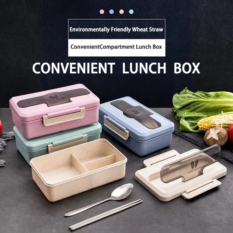 1000ML Microwave Seal Lunch Box Wheat Straw Dinnerware Food Storage Container Bento Box School Office Portable Lunch Box
1000ML Microwave Seal Lunch Box Wheat Straw Dinnerware Food Storage Container Bento Box School Office Portable Lunch Box