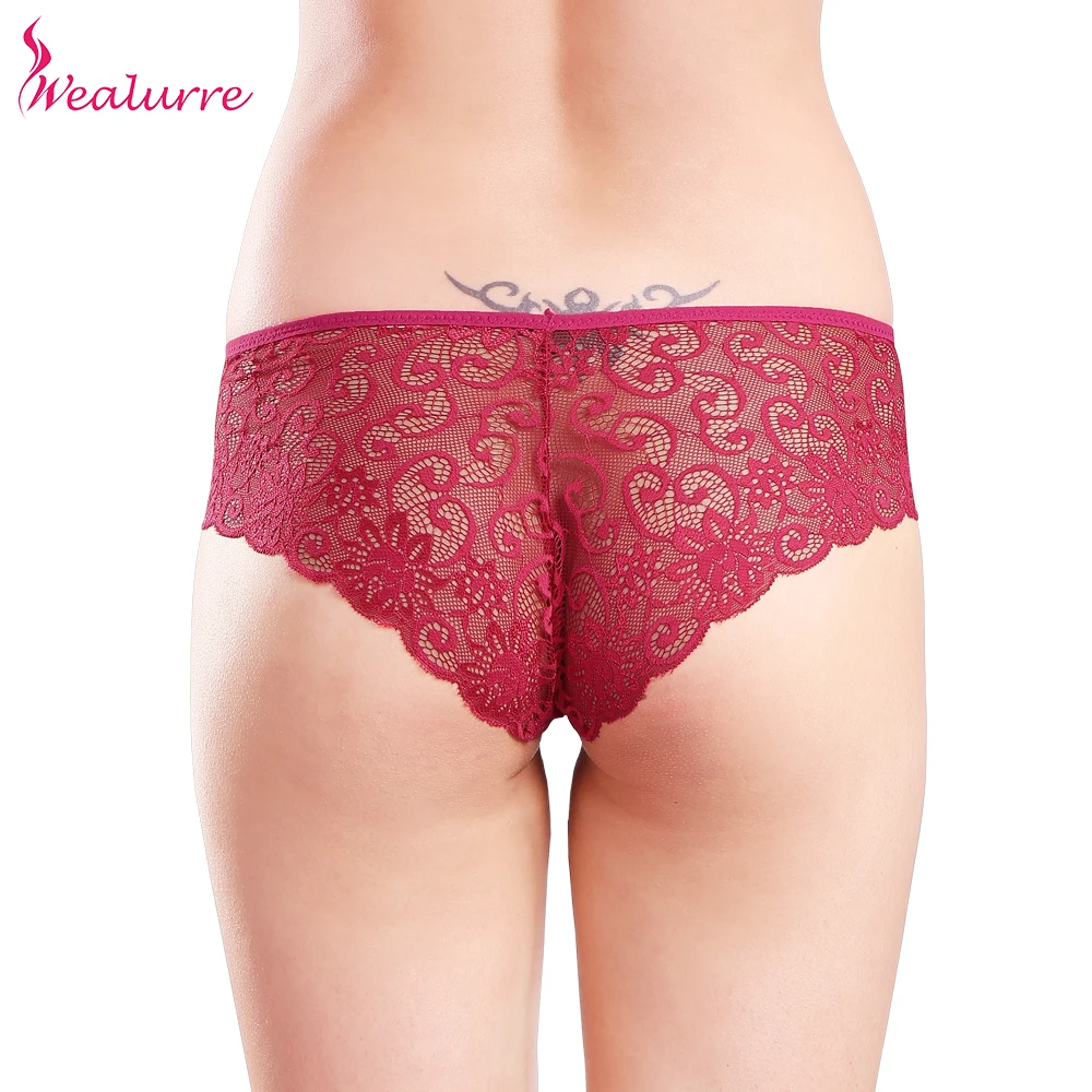Wealurre Women's Low Rise Polyester Panties Sexy Lace Floral Sheer Underwear Transparent Hollow Out Briefs Bikini Panties
Wealurre Women's Low Rise Polyester Panties Sexy Lace Floral Sheer Underwear Transparent Hollow Out Briefs Bikini Panties