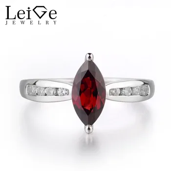 Leige Jewelry Red Garnet Rings for Women Sterling Silver 925 Fine Gemstone Jewelry Wedding Engagement Rings Marquise Cut
Leige Jewelry Red Garnet Rings for Women Sterling Silver 925 Fine Gemstone Jewelry Wedding Engagement Rings Marquise Cut