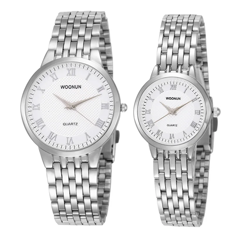 WOONUN Couple Watches Top Brand Luxury Fashion Stainless Steel Analog Quartz Watches Men Women Ultra Thin Watches Lovers Watches
WOONUN Couple Watches Top Brand Luxury Fashion Stainless Steel Analog Quartz Watches Men Women Ultra Thin Watches Lovers Watches
