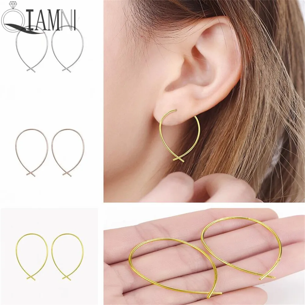 QIAMNI Trendy Big Circle Fish Hoop Earring for Women Girl Punk Round Loop Earring Party Gift Charm Fantaisie Brincos Pendientes
QIAMNI Trendy Big Circle Fish Hoop Earring for Women Girl Punk Round Loop Earring Party Gift Charm Fantaisie Brincos Pendientes