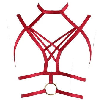 Wine Red Body Harness Elastic Bondage Cage Bra Goth Hollow Out Lingerie Strappy Tops Adjust Belt Club Party Dance Festival Rave
Wine Red Body Harness Elastic Bondage Cage Bra Goth Hollow Out Lingerie Strappy Tops Adjust Belt Club Party Dance Festival Rave
