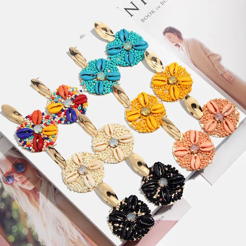 Flatfoosie Bohemia Shell Beaded Earrings For Women Handmade Boho Ethnic Fashion Statement Dangle Drop Earring Party Jewelry Gift
Flatfoosie Bohemia Shell Beaded Earrings For Women Handmade Boho Ethnic Fashion Statement Dangle Drop Earring Party Jewelry Gift