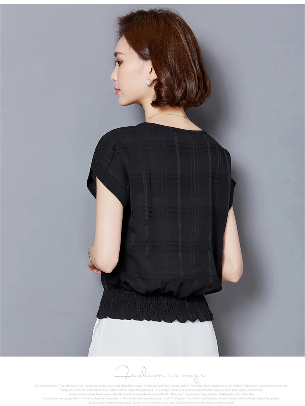 White High Waist All Match Blouse shirt For Women 2018 Summer Short Batwing Sleeve Loose Women Blouse Top Linen O-neck Blusas (3)