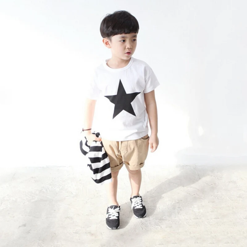 Baby Boys Star Print Pattern T-Shirt Cloth Children Short Sleeve Clothing Shirt Tops 2-7T
Baby Boys Star Print Pattern T-Shirt Cloth Children Short Sleeve Clothing Shirt Tops 2-7T