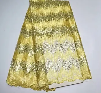 Yellow French Lace Fabric African Tulle Net Lace With Sequins For Nigerian Women Dress 2017 Latest Design Wholesale (5yard/lot)
Yellow French Lace Fabric African Tulle Net Lace With Sequins For Nigerian Women Dress 2017 Latest Design Wholesale (5yard/lot)