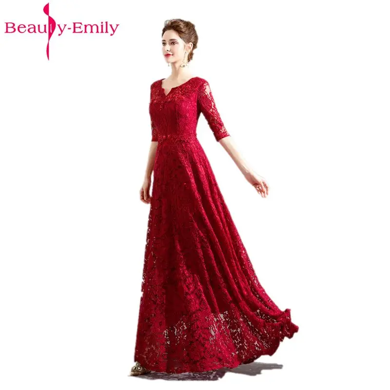 2017 Fashion Custom-made Long Red Evening Dress Boat Neck A-line Three Quarter Lace Up Bride Dress
2017 Fashion Custom-made Long Red Evening Dress Boat Neck A-line Three Quarter Lace Up Bride Dress