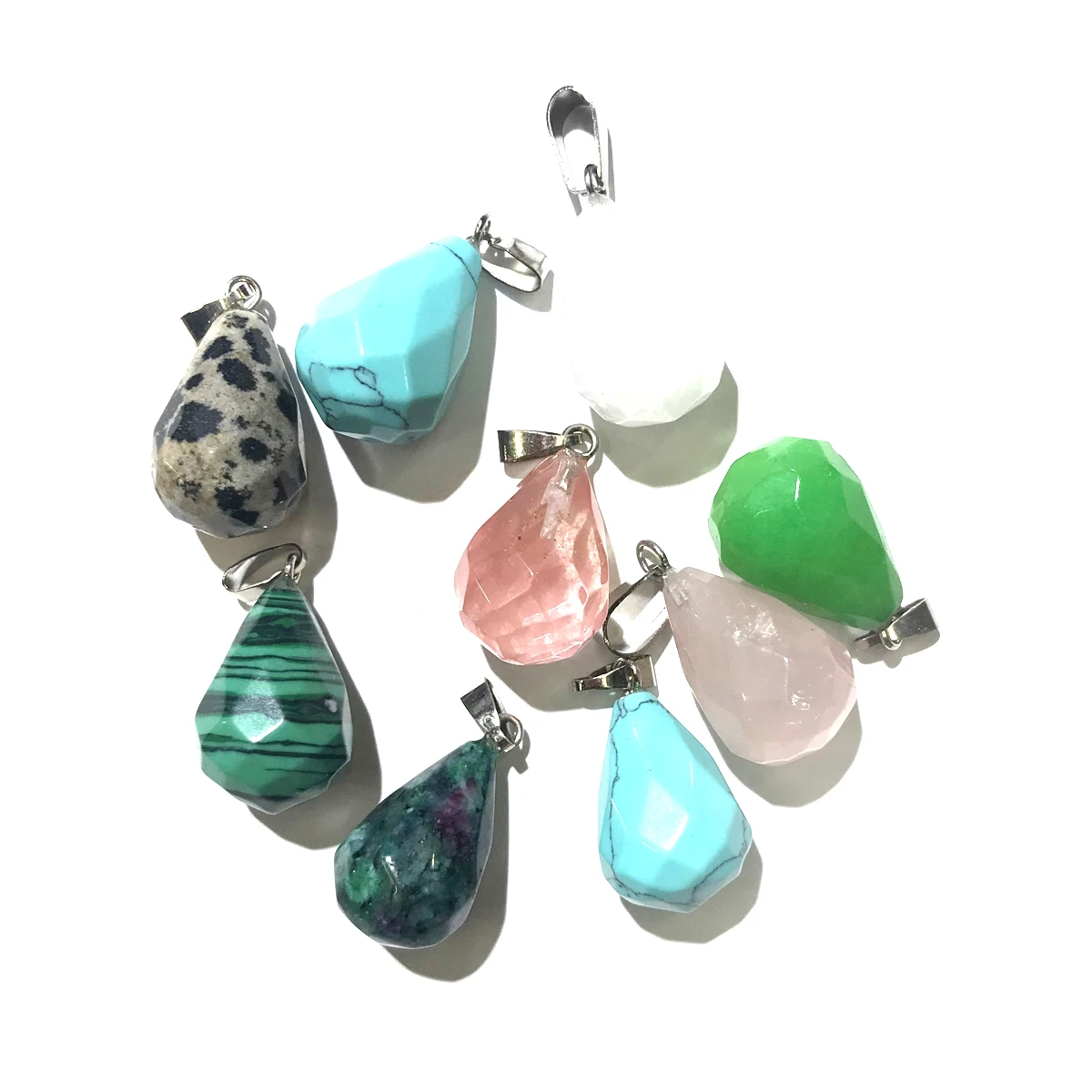 Natural Stone Pendants Water Drop Shape Crystal Agates Necklace Pendant For Jewelry Making Good Quality Size 13.5mmx19mm
Natural Stone Pendants Water Drop Shape Crystal Agates Necklace Pendant For Jewelry Making Good Quality Size 13.5mmx19mm