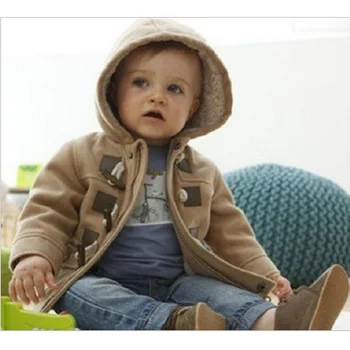 Hooyi Brown Grey Children Winter Coats Fleece Boy Clothes Outfits Kids Hooded Wool Blends Baby Boy's Down Jacket Horn Button Top
Hooyi Brown Grey Children Winter Coats Fleece Boy Clothes Outfits Kids Hooded Wool Blends Baby Boy's Down Jacket Horn Button Top