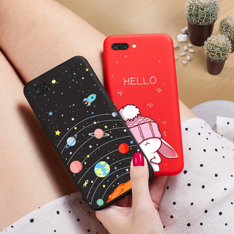 Силиконовый чехол для Huawei Honor 10 с 3d рельефом|case for huawei honor|cat casecase |