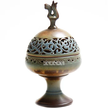 

Handmade Ceramics Censer Creative Aroma Burner Sandalwood Incense Coil Towers Incense Burner Home Gifts With Base 4hour