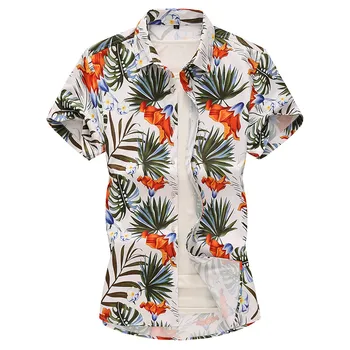 Men's Summer Hawaiian Print Slim Short Sleeve Shirt Men's Fashion Light and Breathable Asian Size M-7XL Cotton Shirt
Men's Summer Hawaiian Print Slim Short Sleeve Shirt Men's Fashion Light and Breathable Asian Size M-7XL Cotton Shirt
