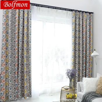 America Style Cotton Polyester Colorful Window Curtain for Living Room Printed Blue Orange Grey Curtain for Bedroom Drapes
America Style Cotton Polyester Colorful Window Curtain for Living Room Printed Blue Orange Grey Curtain for Bedroom Drapes
