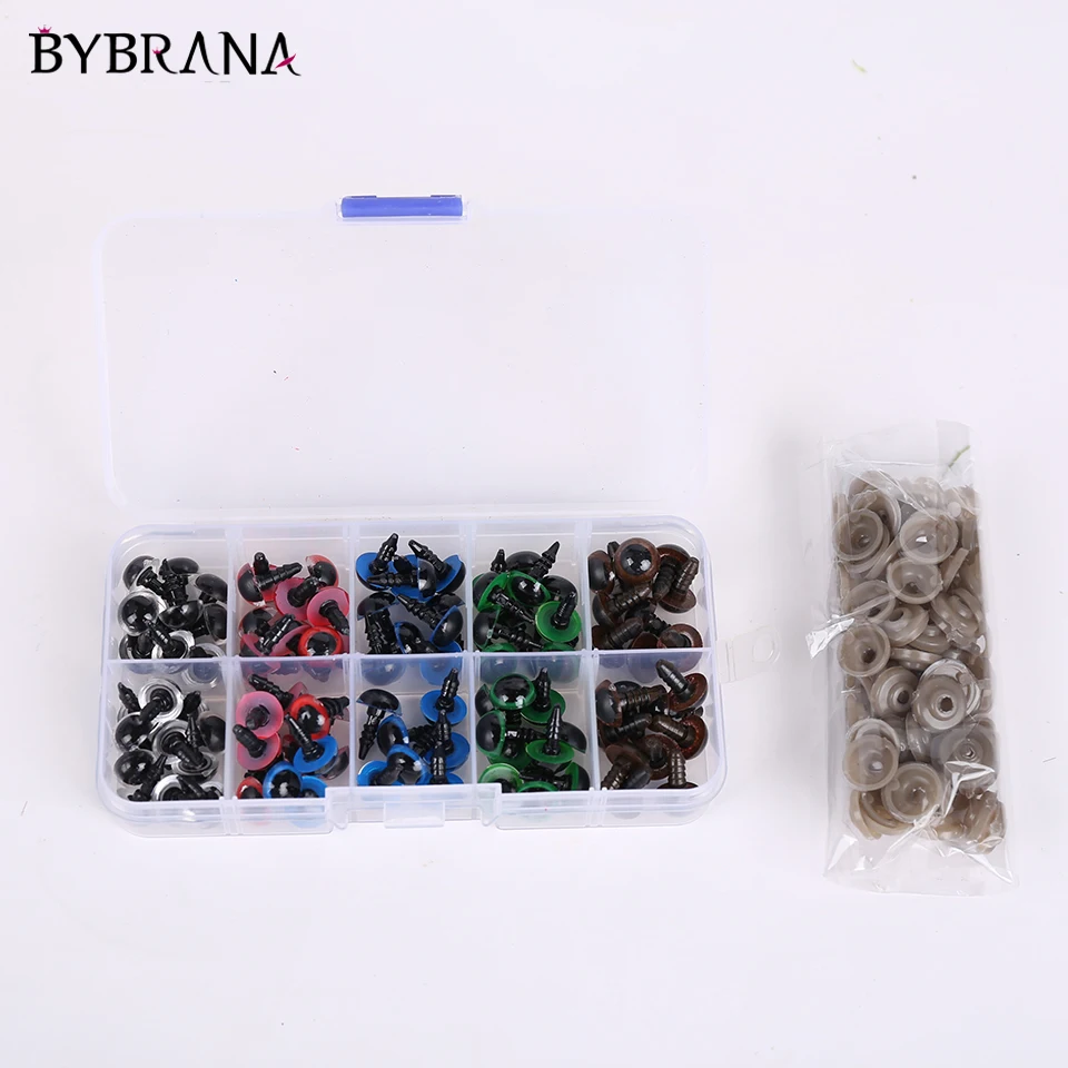 Bybrana 100pcs 10mm multicolor Plastic Craft Safety Eyes for Teddy Bear Stuffed Doll Animal Amigurumi DIY Accessories
Bybrana 100pcs 10mm multicolor Plastic Craft Safety Eyes for Teddy Bear Stuffed Doll Animal Amigurumi DIY Accessories
