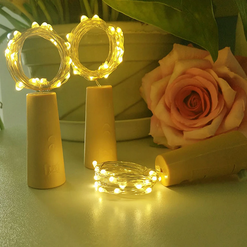 2M LED Garland Copper Wire Corker String Fairy Lights for Glass Craft Bottle New Year/Christmas/Valentines Wedding Decoration
2M LED Garland Copper Wire Corker String Fairy Lights for Glass Craft Bottle New Year/Christmas/Valentines Wedding Decoration
