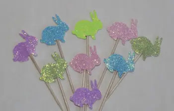 cute Pastel Glitter Bunny Cupcake toppers Food Picks Garden Party Decor Birthday wedding bridal baby shower cake topper
cute Pastel Glitter Bunny Cupcake toppers Food Picks Garden Party Decor Birthday wedding bridal baby shower cake topper